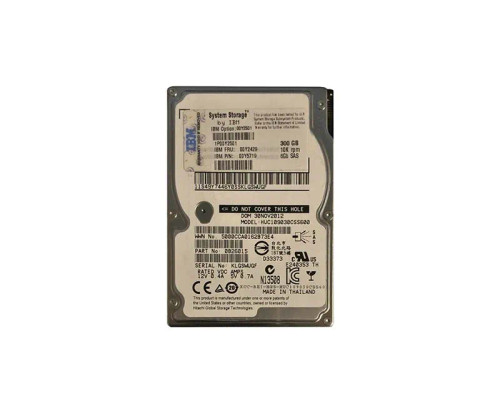 00Y2429 - IBM 300GB 10K RPM SAS 6Gb 2.5" Hot-Swap HDD