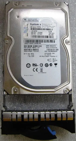 IBM 3TB 7200RPM SAS 6.0 Gbps 3.5 Hard Drive with 128MB Cache, compatible with servers