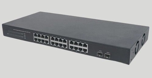 210-APXC - Dell Networking N3024EP-ON 24-Ports 10/100/1000 Layer-3 Managed Gigabit Ethernet Switch Rack-mountable with 2 x 10 Gigabit SFP+ Ports and 2