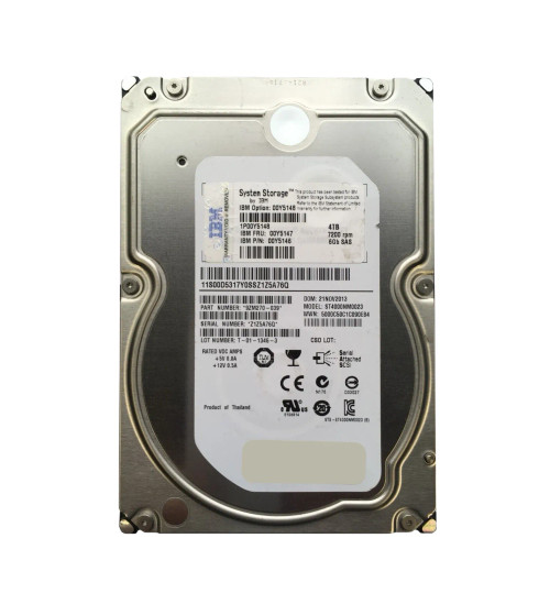 00Y5146 - IBM 4TB SAS 6Gb 7200RPM 3.5" Nearline HDD