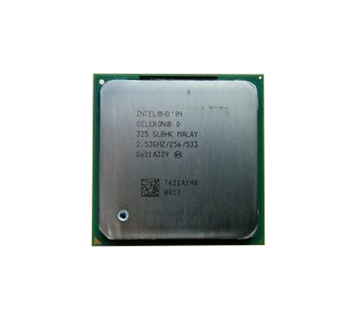 221-6356 - Dell 2.53GHz 533MHz FSB 256KB L2 Cache Socket PPGA478 Intel Celeron D 325 1-Core Processor