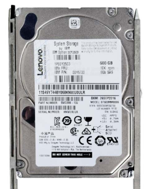 IBM 600GB 10000RPM SAS 6.0 Gbps 2.5 64MB Cache Hard Drive for ProLiant DL360p Gen8 Servers