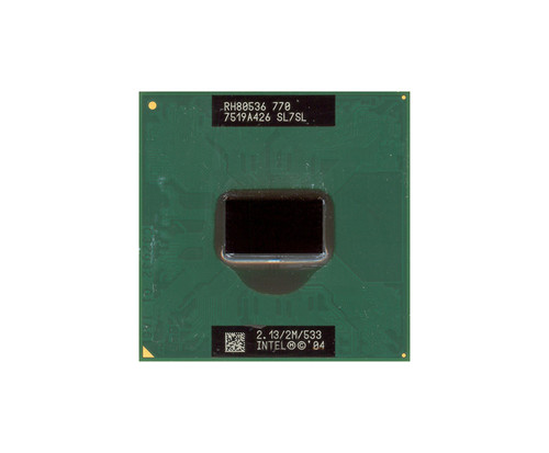 222-0506 - Dell 2.13GHz 533MHz FSB 2MB L2 Cache Socket H-PBGA479 / PPGA478 Intel Pentium M 770 1-Core Processor