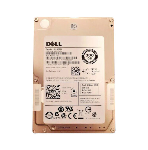 0148J7 - Dell 300GB 10K RPM SAS 6Gb 2.5" SED HDD