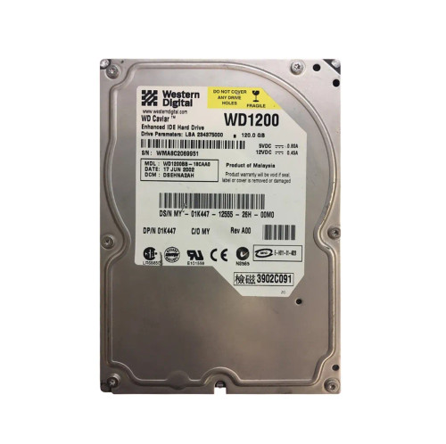 Dell 120GB 7200RPM ATA 100 3.5 Hard Drive for Servers