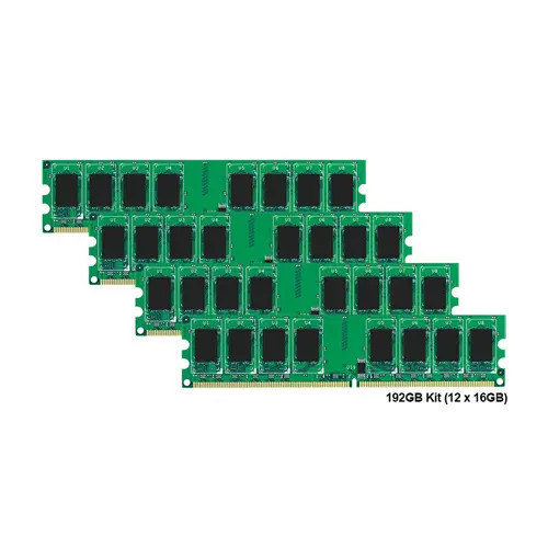 370-ABBR - Dell 196GB Kit 12 X 16GB DDR3-1600MHz PC3-12800 ECC Registered CL11 240-Pin DIMM 1.35V Low Voltage Dual Rank Memory