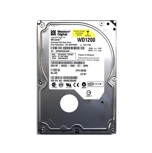 02K222 - Dell 120GB 7200RPM IDE ATA-100 3.5" HDD