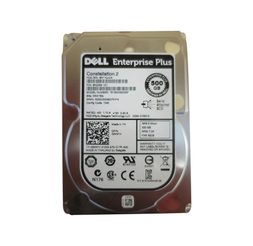 02M81V - Dell 500GB 7200RPM SAS 6Gb/s 2.5" Hot-Plug HDD
