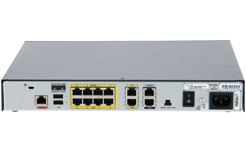 CISCO1812/K9 - Cisco Dual Ethernet Security Router ISDN S/T Backup