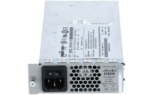 Cisco N2K-PAC-200W hot swap power supply for N2000 Series, compatible with Cisco switches, 200W output
