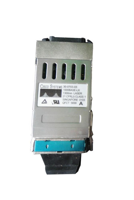 30-0703-03= - Cisco 1Gbps 1000Base-LX 10km 1310nm SC GBIC Transceiver