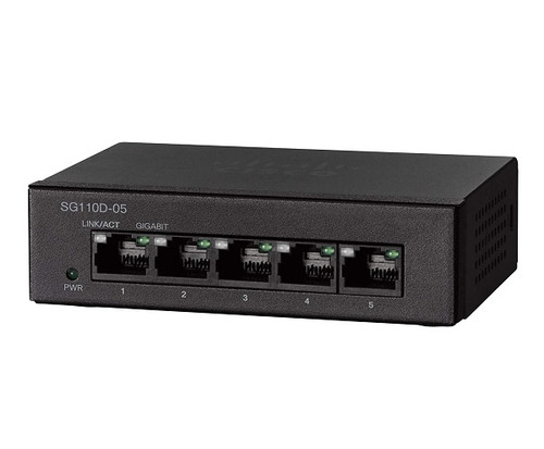 SG110D-05-RF - Cisco 5-Port Gigabit Unmanaged Network Switch