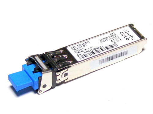 SFP-OC48-SR= - Cisco 2.5Gbps OC-48/STM-16 SR-1 Single-mode Fiber 2km 1310nm Duplex LC Connector SFP Transceiver Module for Cisco Compatible