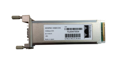 XENPAK-10GB-CX4= - Cisco 10Gbps 10GBase-CX4 15m XENPAK Transceiver