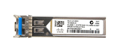 10-2625-01= - Cisco 1Gbps 1000Base-LX/LH 10km 1310nm LC SFP Transceiver