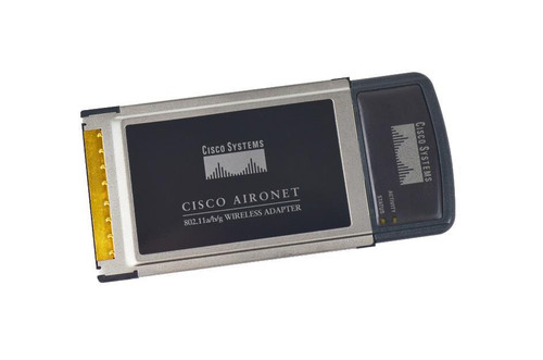 AIR-CB21AG-A-K9= - Cisco 802.11a/b/g 2.4GHz/5GHz PCMCIA CardBus Wireless Adapter