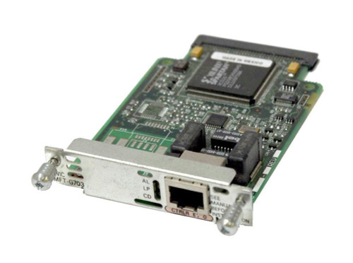Cisco VWIC-1MFT-T1 Multiflex Trunk T1 Module for Rj48, compatible with Cisco routers, networking equipment.