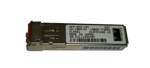 SFP-OC3-LR1= - Cisco 155Mb OC-3 STM-1 1310nm 40km LC SFP Transceiver