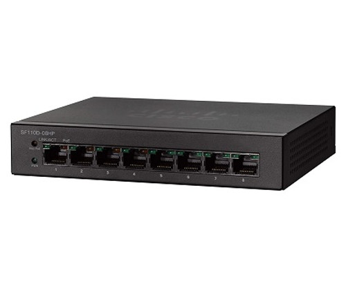 SF110D-08 - Cisco 8-Port 10/100 Desktop Switch