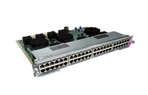 WS-X4748-UPOE+E= - Cisco 48-Port Gigabit RJ-45 UPoE Line Card