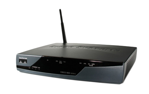 CISCO851W-G-E-K9= - Cisco 802.11b/g 2.4GHz 4-Port Integrated Services Router