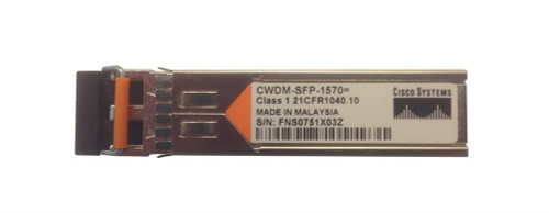 CWDM-SFP-1570= - Cisco 1Gbps 1570nm CWDM 80km LC SFP Transceiver