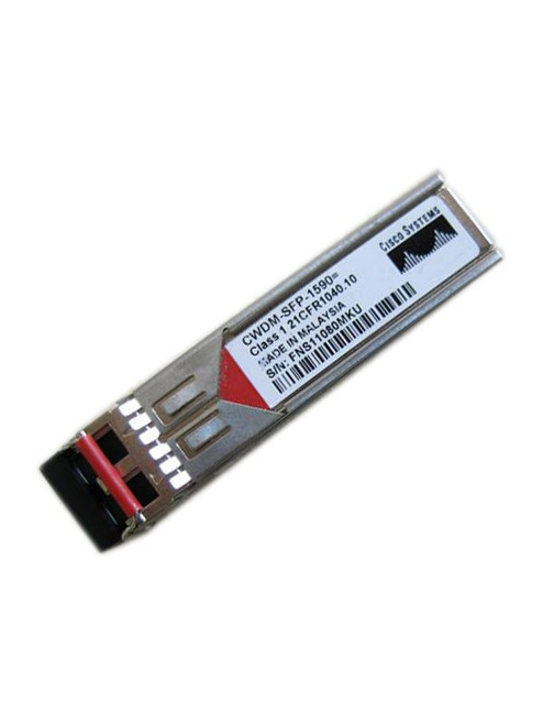 DS-CWDM-1590 - Cisco 1.25Gbps 1000Base-CWDM Single-mode Fiber 80km 1590nm Duplex LC Connector SFP Transceiver Module with DOM