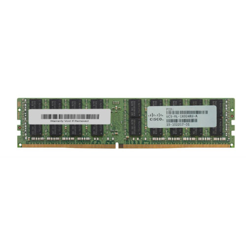 UCS-ML-1X324RU-A= - Cisco 32GB PC4-17000 DDR4-2133MHz Registered ECC CL15 288-Pin Load Reduced DIMM 1.2V Quad Rank Memory Module