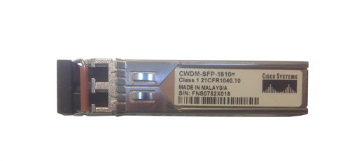 CWDM-SFP-1610= - Cisco 1Gbps 1610nm CWDM 80km Duplex LC SFP Transceiver