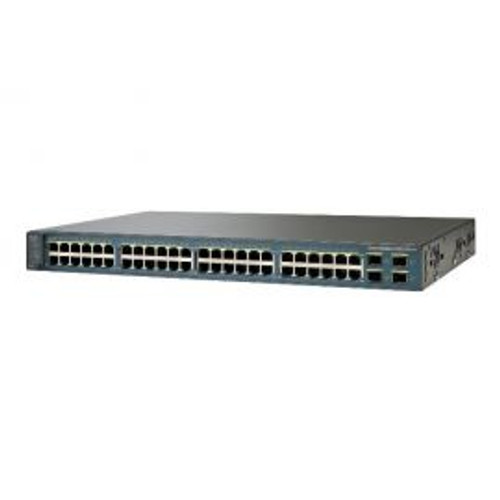 WS-C3560V2-48TS-E - Cisco Catalyst 3560V2-48TS 48-Ports 10/100Base-TX RJ-45 Manageable Layer3 Rack-mountable 1U Switch with 4x SFP Ports