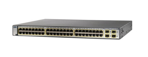 WS-C3750G-48PS-S - Cisco 48-Port PoE 4 SFP Network Switch