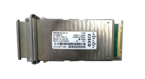 DWDM-X2-46.12 - Cisco 10Gbps DWDM Single-Mode 80km 1546.12nm X2 Transceiver