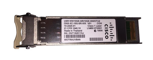 10-2420-01-RF - Cisco 10Gbps 10GBase-SR 850nm Duplex LC XFP Transceiver