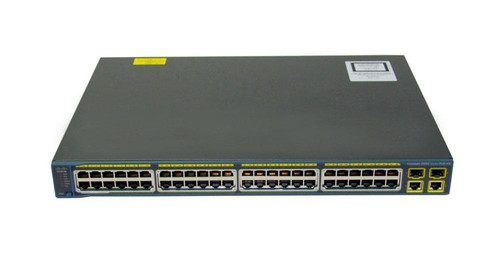 WS-C2960-48PST-L= - Cisco 48-Port Gigabit RJ-45 PoE Layer2 1U Network Switch
