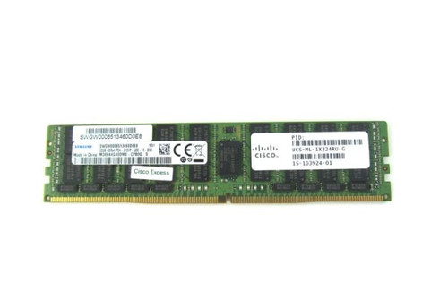 15-103924-01= - Cisco 32Gb Pc4-17000 Ddr4-2133Mhz Ecc Registered Cl15 Lrdimm 1.2V Quad-Rank Memory Module