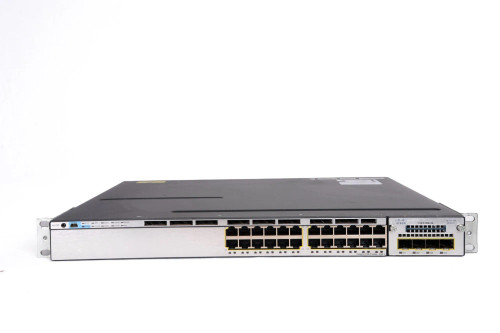 WS-C3750X-24P-S - Cisco 24-Port PoE+ Gigabit Network Switch