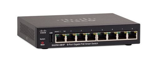 SG250-08HP - Cisco 8-Port Gigabit Poe Smart Switch