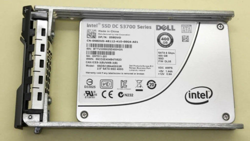 DELL 400GB MLC SATA 6Gbps 2.5 Enterprise Class DC S3700 SSD compatible with servers