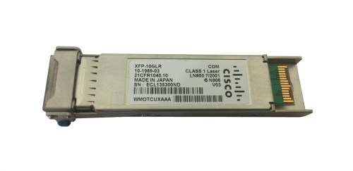 XFP-10GB-LR= - Cisco 10Gbps 10GBase-LR Single-mode 10km 1310nm XFP Transceiver