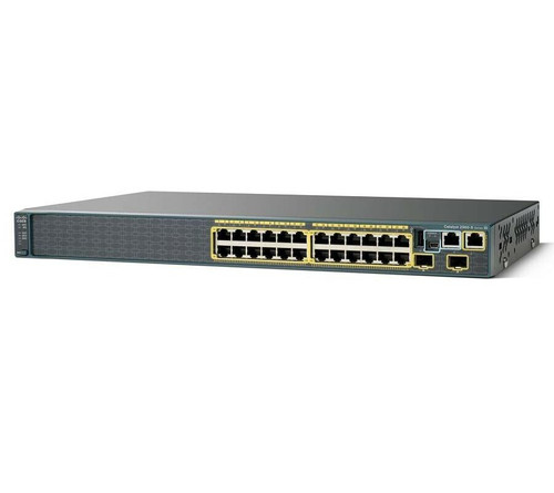 WS-C2960S-24PD-L-RF - Cisco Catalyst 2960S-24Pd Layer 2 - Gigabit Ethernet Switch - 24 X 10/100/1000 Poe Ports - 370W - 2 X 10G Sfp - Lan Base - Managed