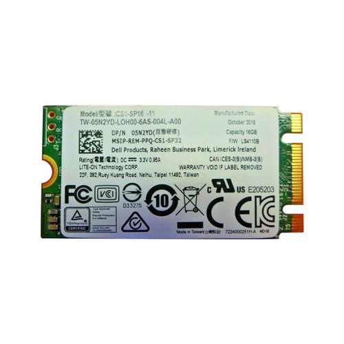 5N2YD - Dell 16GB MLC SATA 6Gb/s M.2 2242 SSD