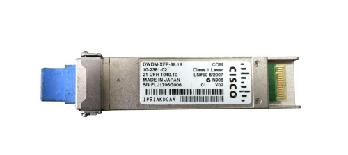 DWDM-XFP-38.19= - Cisco 10Gbps DWDM 80Km 1538.19nm XFP Transceiver