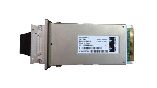 X2-10GB-LX4 - Cisco 10Gb 10GBase-LX4 Multi-Mode 300m SC X2 Transceiver