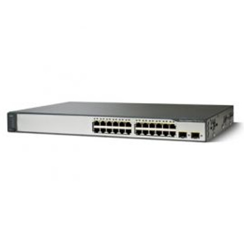 WS-C3750V2-24TS-E - Cisco Catalyst 3750 24-Ports Ethernet 10/100 2-Port SFP-Based Gigabit Ethernet Switch