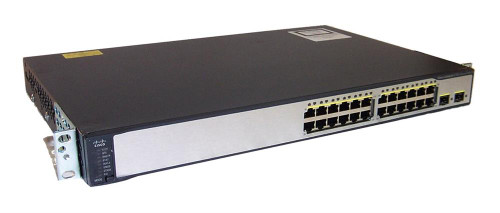 WS-C3750V2-24TS-E-RF - Cisco 24-Port 10/100 + 2 SFP Layer 3 Network Switch