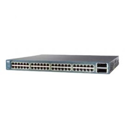 WS-C3560E-48PD-S - Cisco Catalyst 3560E 48-Ports 10/100/1000 PoE+2 10GE(X2) 750W IPB Switch