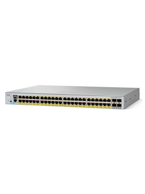 WS-C2960L-48TQ-LL= - Cisco 48-Port Gigabit 4x SFP+ Manageable Layer4 Switch