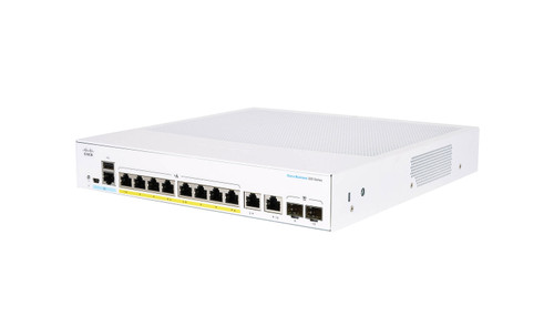 CBS350-8FP-E-2G= - Cisco Business 350 Switch 8 10/100/1000 Poe+ Ports With 120W Power Budget 2 Gigabit Copper/Sfp Combo Ports