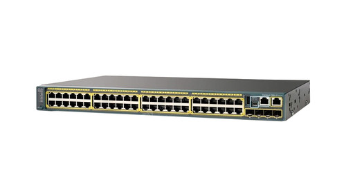 WS-C2960S-48TS-L= - Cisco Catalyst 2960S-48Ts Layer 2 - 48 X 10/100/1000 Ports - Gigabit Ethernet Switch - 4 X Sfp - Lan Base - Managed