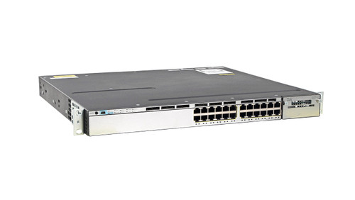 WS-C3750X-24P-L= - Cisco Catalyst 3750X-24P Switch Layer 3 - 24 X 10/100/1000 Ethernet Poe+ Ports - Lan Base - Managed - Stackable
